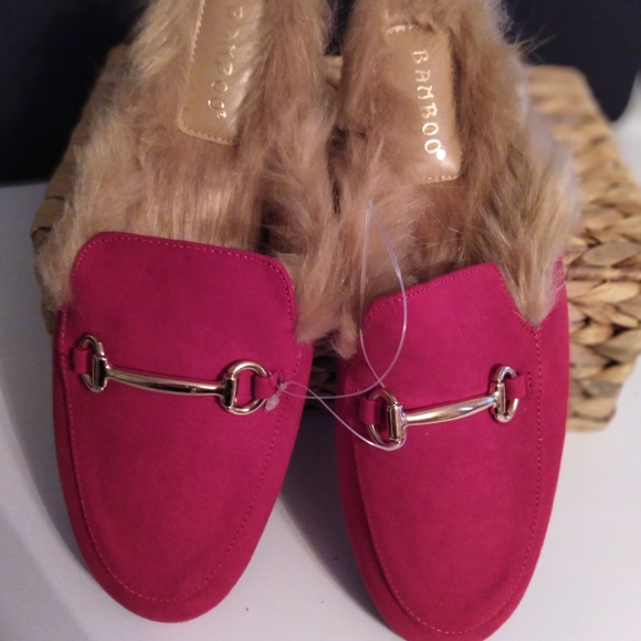 Slip Furry Mules - Picture 1 of 2